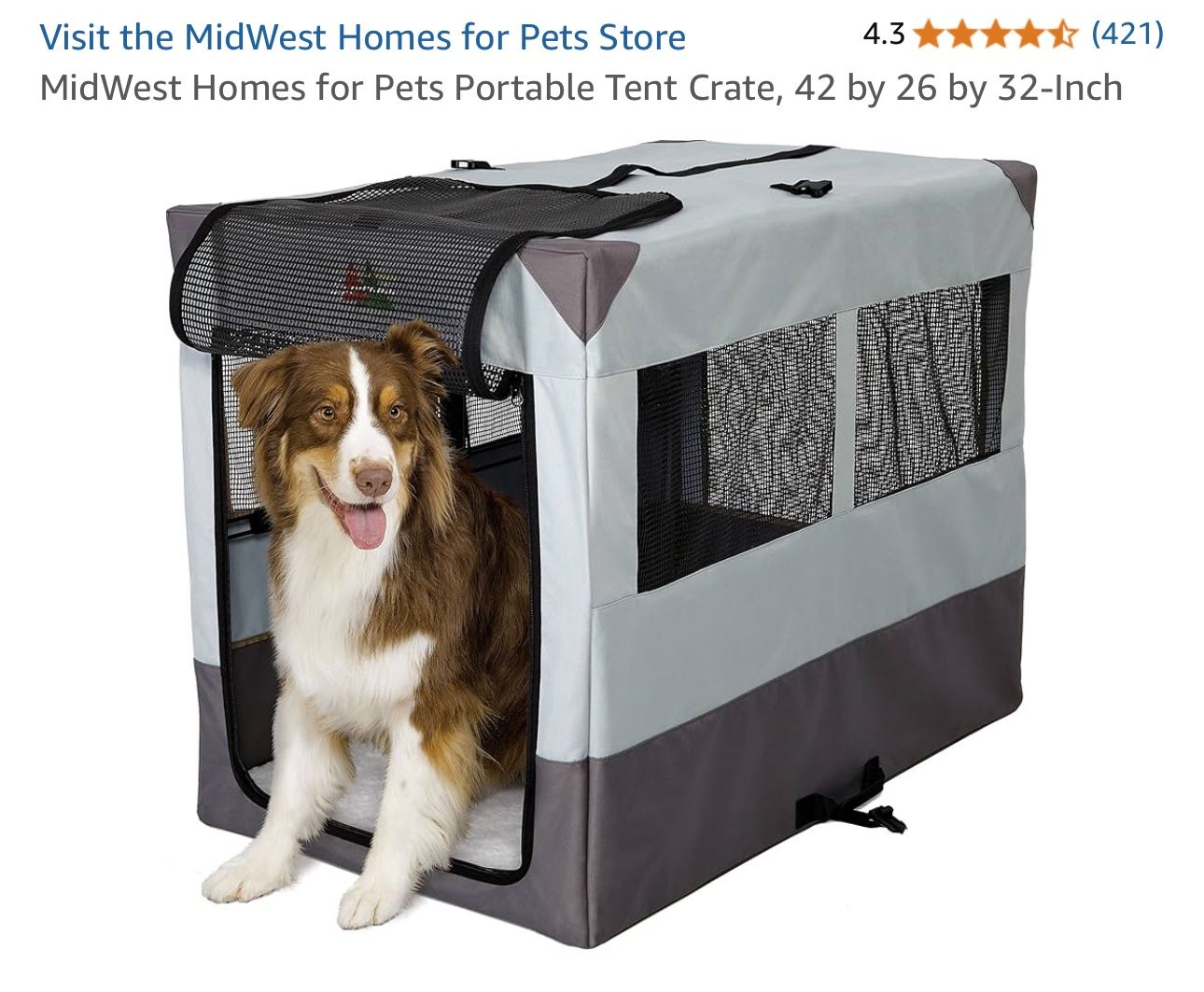 Midwest Homes Dog Crate 42 X 26 X 32