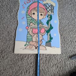 Precious Moments Yard Sign Hard Plastic 