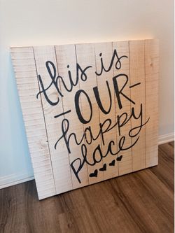 This Is Our Happy Place wood pallet wall art