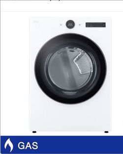 LG 7.4 cu. ft. Capacity Energy Star Smart GAS Dryer with AI Sensor Dry and Turbosteam