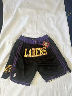 Just Don Lakers Black Shorts 2xl