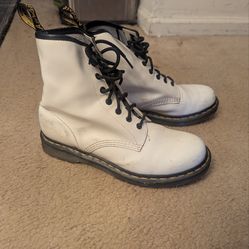 White & Black Doc Martens size 9 mens