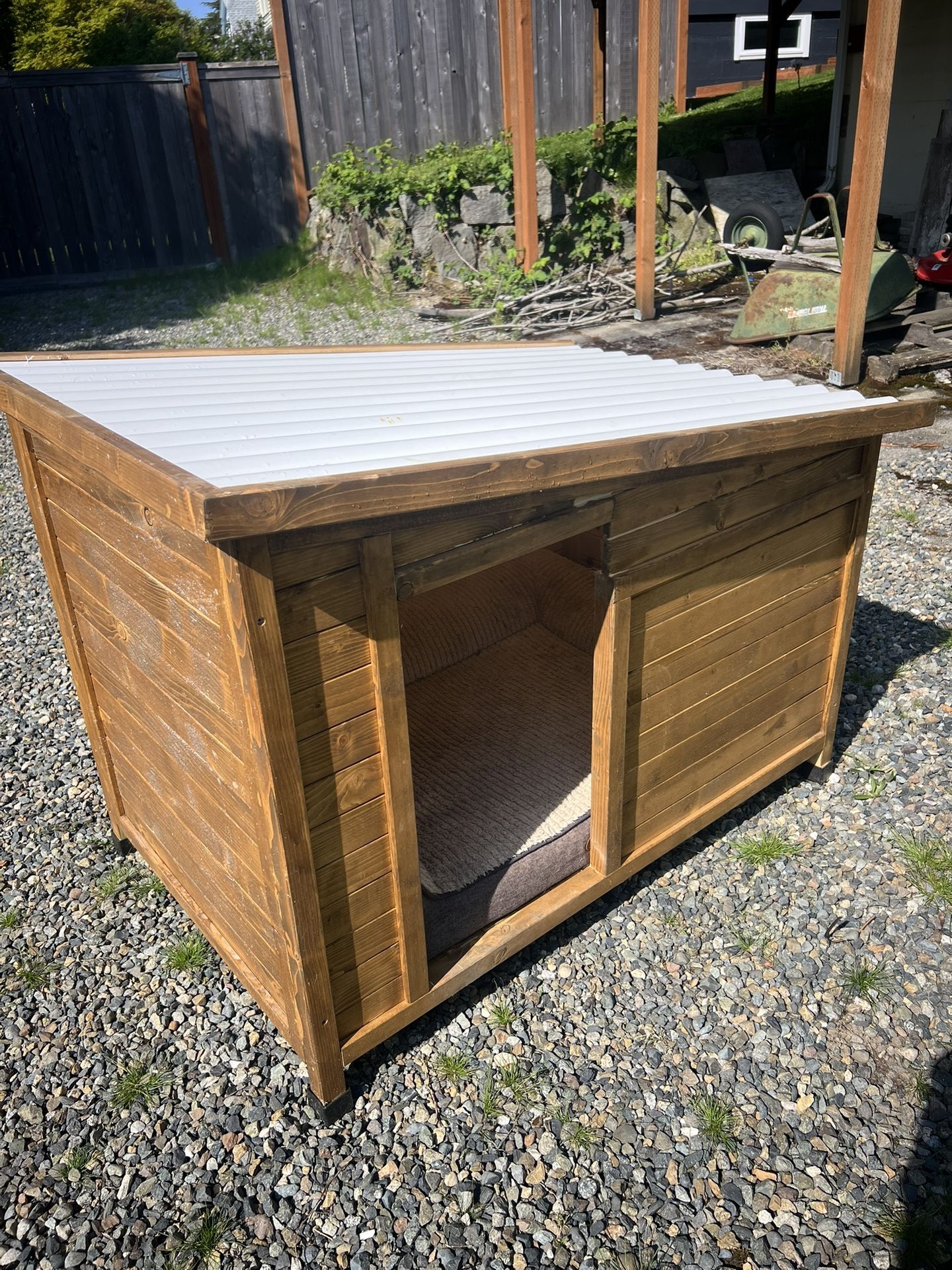 Wood dog House. 