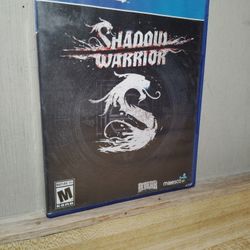 PS4 SHADOW warrior 