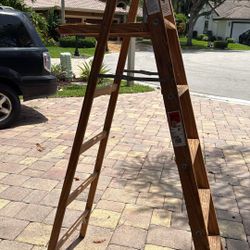 6 Ft Werner Wooden Ladder
