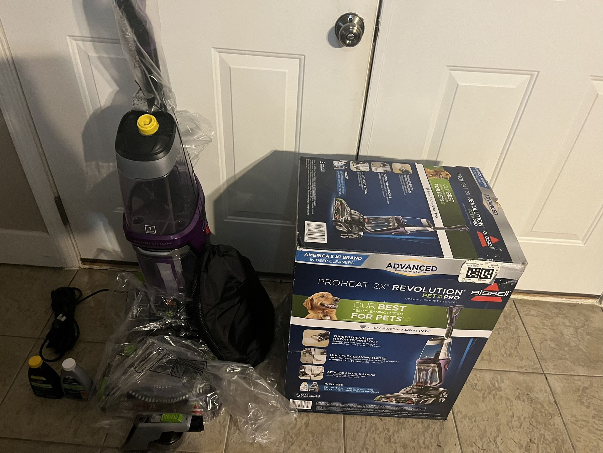 BISSELL ADVANCED PRO HEAT 2X REVOLUTION PET & PRO UPRIGHT CARPET CLEANER