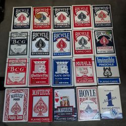 20 Vintage Factory Sealed Playing Card Decks