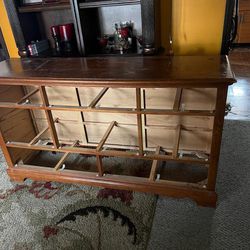 Free Furniture S Good Condition All Free Dresser With Drawers All Wood Have Mirror Too And Like Bar Cabinet Have Sliced Doors 🚪 Anybody Want Is Free 