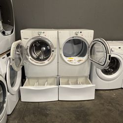 WHIRLPOOL XL CAPACITY WASHER DRYER ELECTRIC SET 