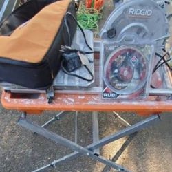 RIDGID 9Amp 7 in. Blade Corded Wet Tile Saw