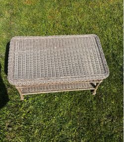 Outdoor Wicker Coffee Table