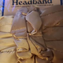 Curling Headband, Soft curlers Sleeping Overnight Heatless Curls Ribbon, No Heat Hair Waves Rollers for Long Hair, Hair Curling Kit-Khaki