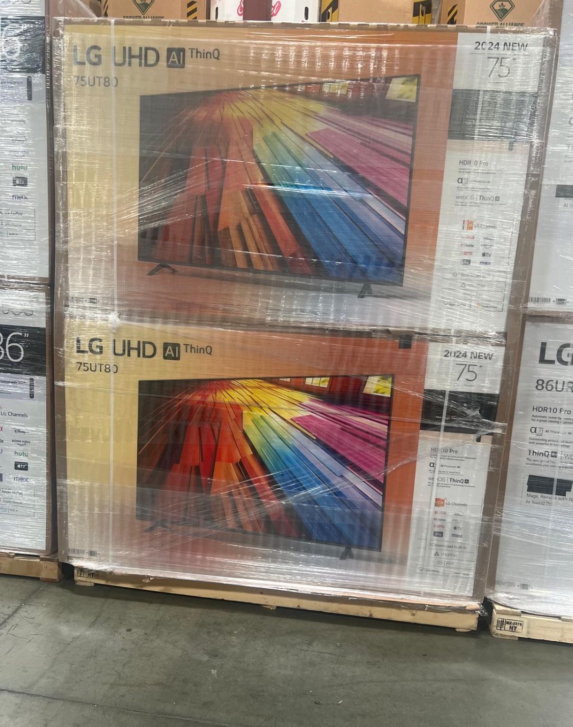 LG 75” UT8000 4K HDR SMART TV