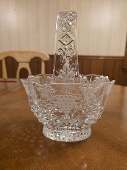 Lead Crystal Glass Basket