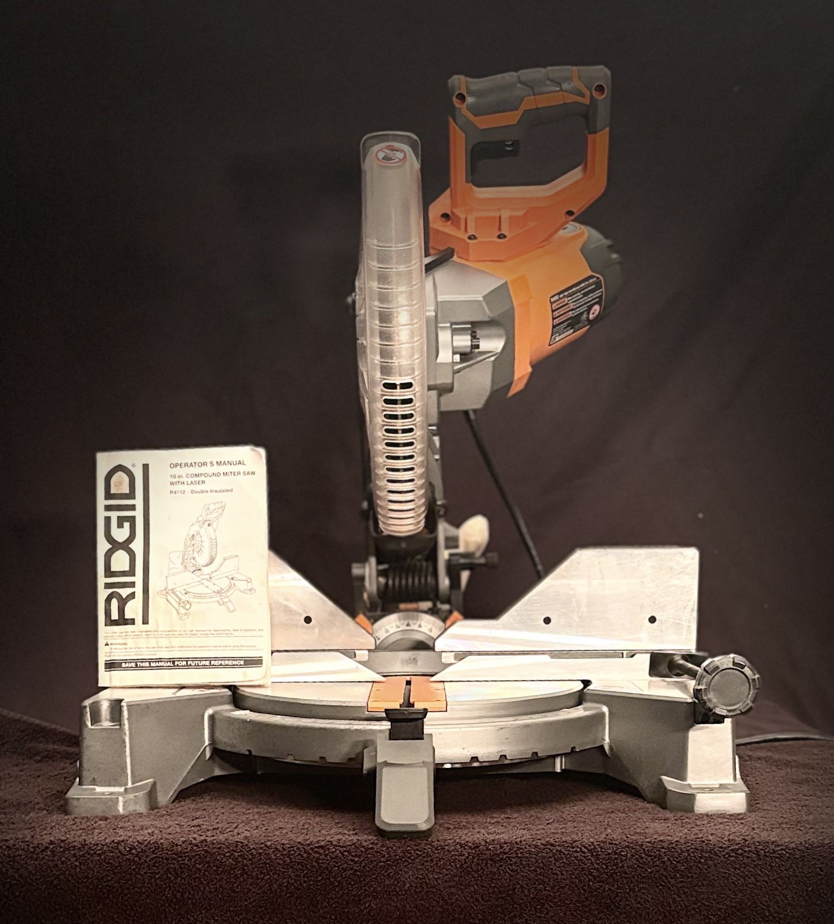 RIDGID 10 “ Compound Miter Saw With Laser