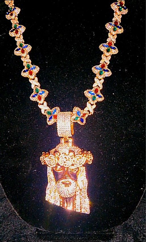 MOISSANITE VVS1 ROSE GOLD CLOVER CHAIN 