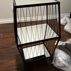 Mirror Glass Side Table