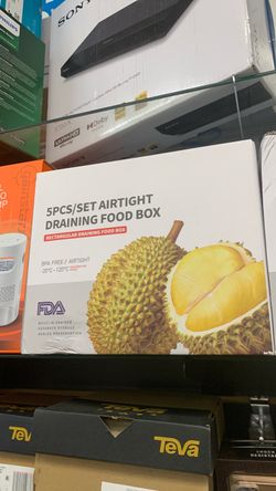 5-Piece Airtight Draining Food Box Set