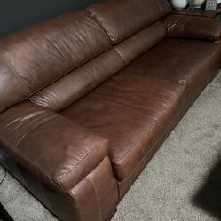 Leather Sofa Like New 