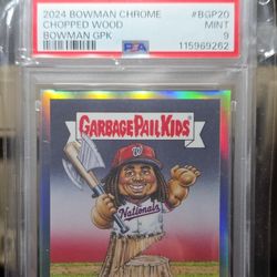 Topps James Wood Bowman Garbage Pail Kids Rookie 