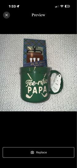 Terrific papa golf mug set