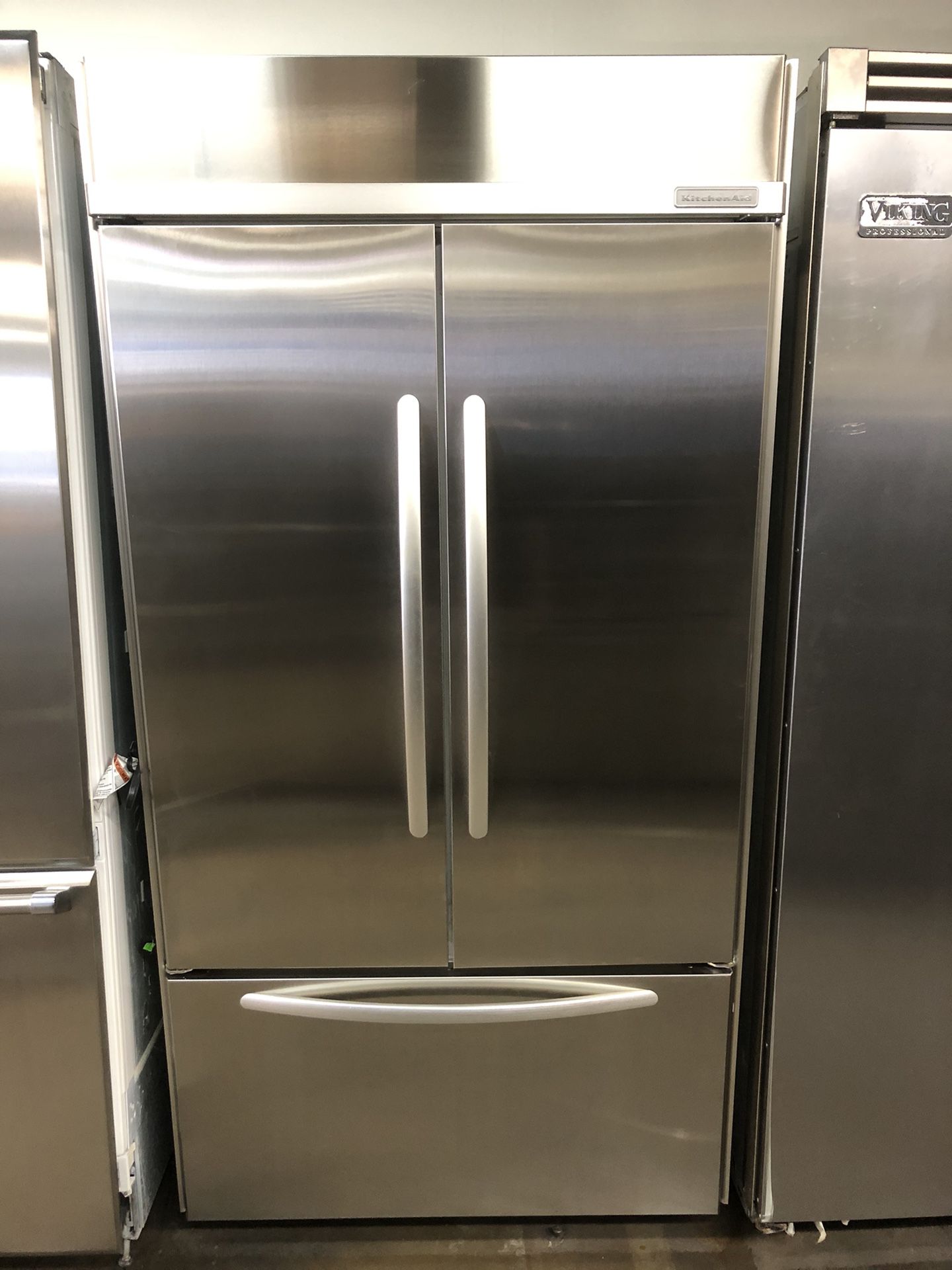 Kitchen Aid 42”wide Stainless Steel French Style Refrigerator 