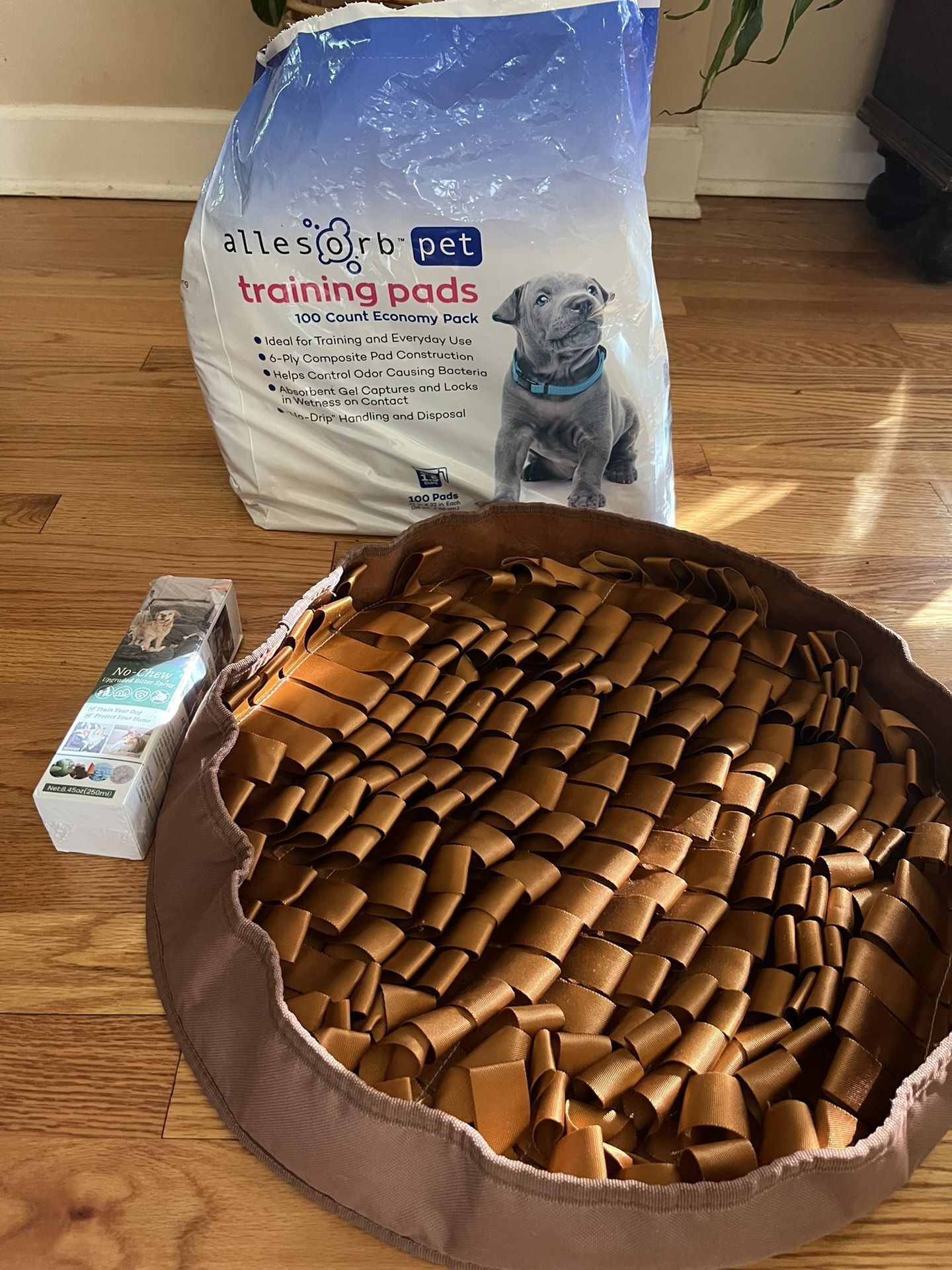 Pet Bundle - Snuffle Mat; Training Pads and No Chew Spray
