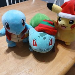 Pokemon Christmas Plushies 