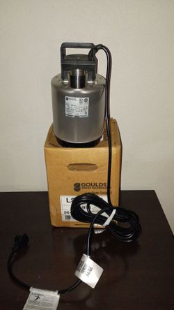 Goulds Water Technology LSP0712F submersible sump pump, 3/4 HP motor.