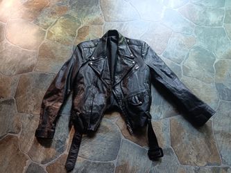 Womens Leather Jacket Sz Small 