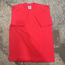 Red Heavyweight Pro Club T Shirt Size Large