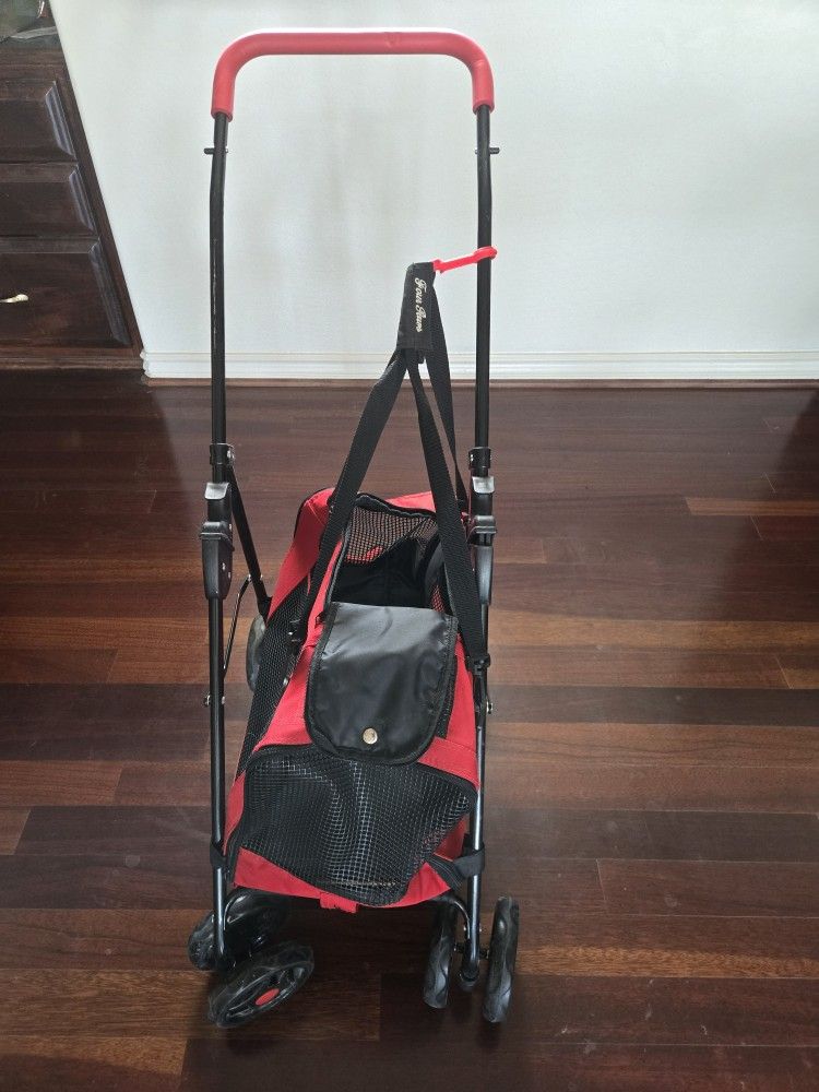 Cat Carrier With Foldable Stroller