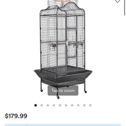 Spacious bird cage for medium to large bird