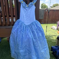 Disney Cinderella Dress Size Kids Medium