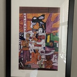 Large Painting Framed 