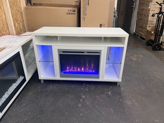 New tv stand electric fireplace with remote control heat and led light