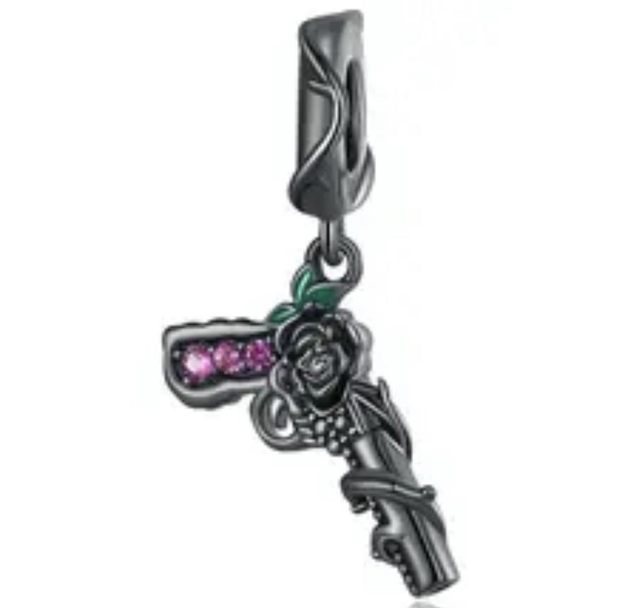Guns And Roses Charm Dangle