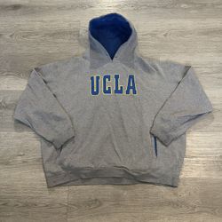 Vintage 2000s UCLA Foot Locker Men’s Grey/ Blue Logo Hoodie