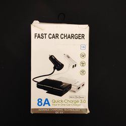 USB C Car Charger, 78W Super Fast Car Charger 5 Multi Port Cigarette Lighter USB Adapter, PD3.0&PPS Double Type C Adapter, QC3.0 Car Cell Phone Charge