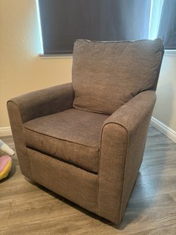 Grey Rocking Swivel Chair