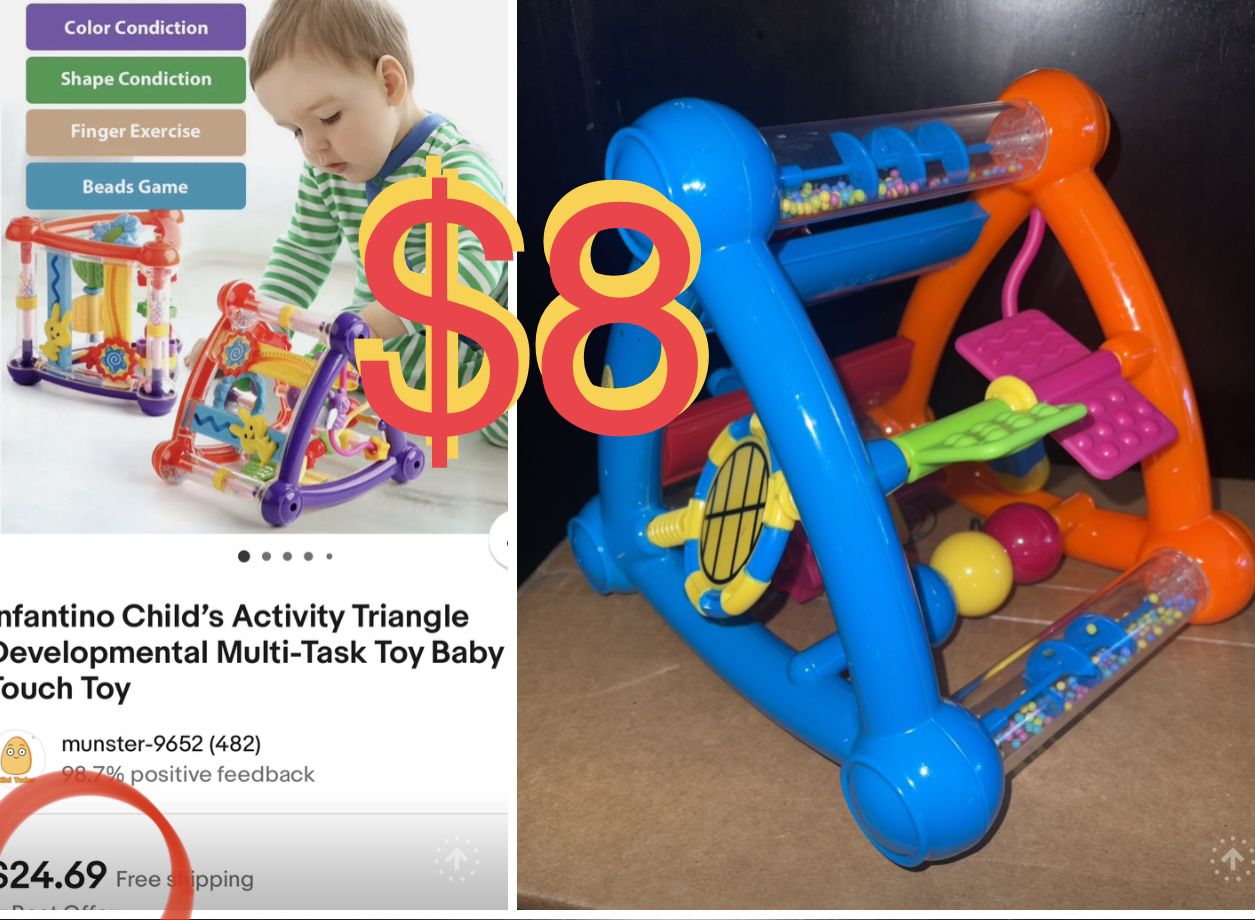 $8 Developmental Multi-Task Baby Toy great for motor skills, like New
