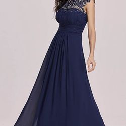 Navy blue formal gown