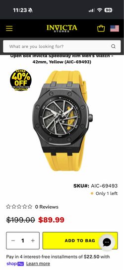 Invicta Speedway Rim Men's Watch - 42mm