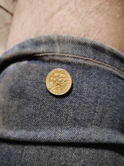 1989 gold-plated dime d government