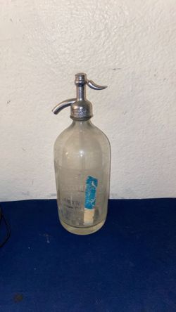 SCARCE ANTIQUE SELTZER SODA WATER SIPHON NEW YORK BOTTLE CO