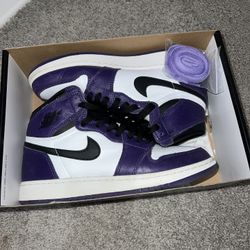 Jordan 1 Court Purples 7y
