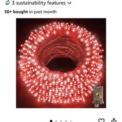 Hecett 403ft 1000 LED String Lights Outdoor Christmas Lights 8 Modes & Timer Fairy Light Plug in Waterproof LED String Lights for Xmas Yard Tree Weddi