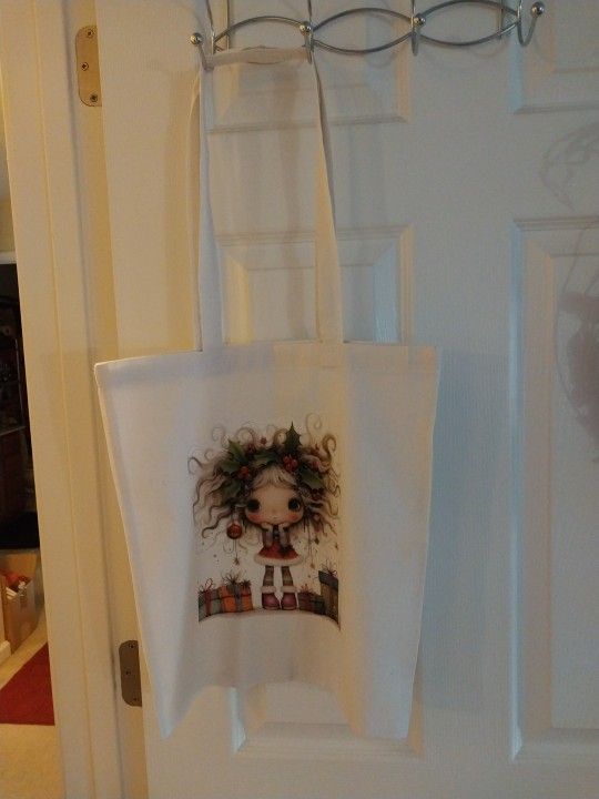  Christmas Girl Tote Bag