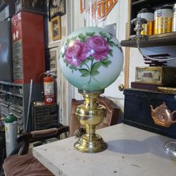 Hand Painted Lamp. Exel Cond