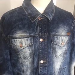  Winchester Oversized Heavy Duty Jean Jacket Men Size 4XL 